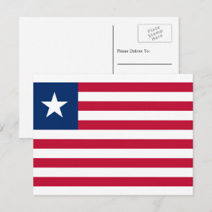 Liberians flagga, Flagga av Liberia Vykort