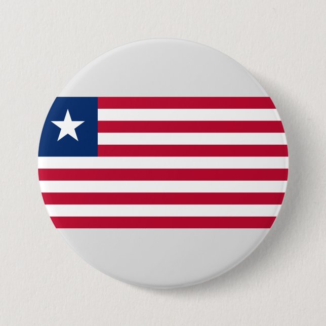 Liberianska Flagga (Liberia) Knapp (Framsida)