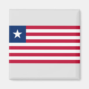 Liberianska Flagga (Liberia) Magnet