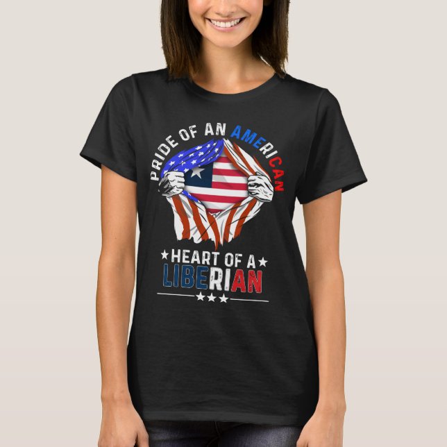 Liberias amerikanska utrikesminister Land Liberia  T Shirt (Framsida)