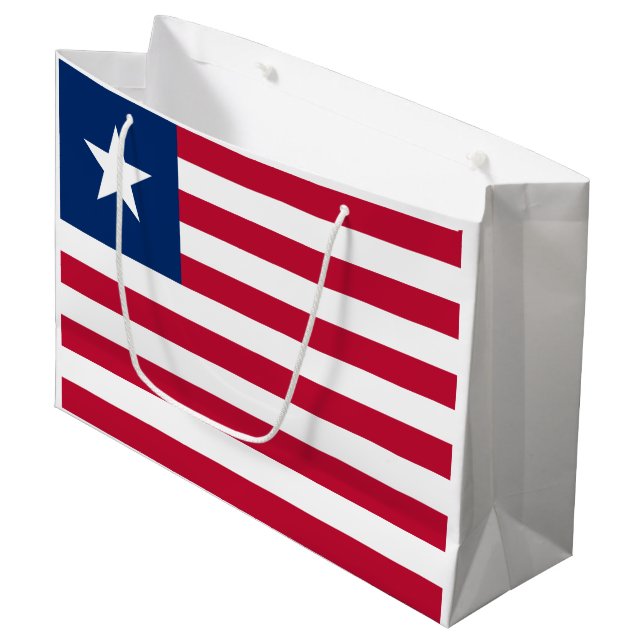 Liberias flagga (Framsidan Vinklad)