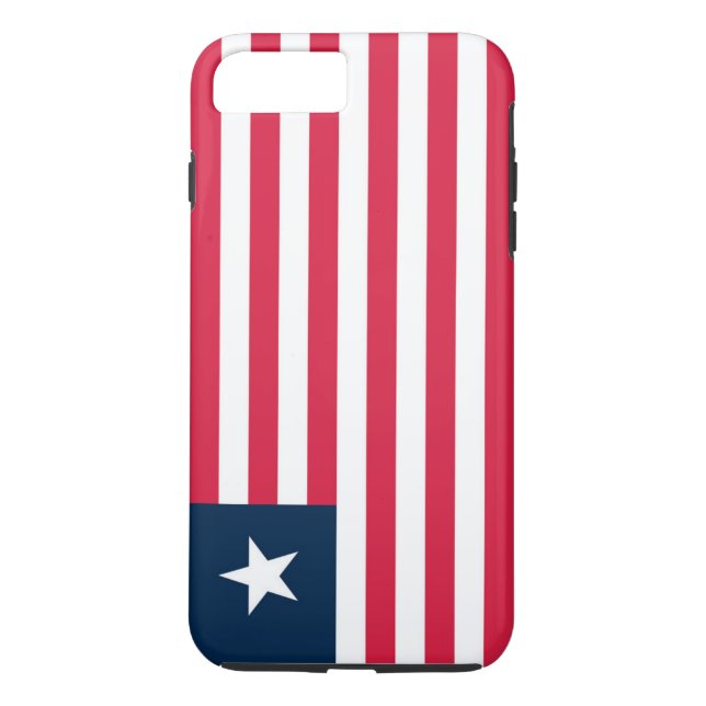 Liberias flagga Case-Mate iPhone skal (Baksida)