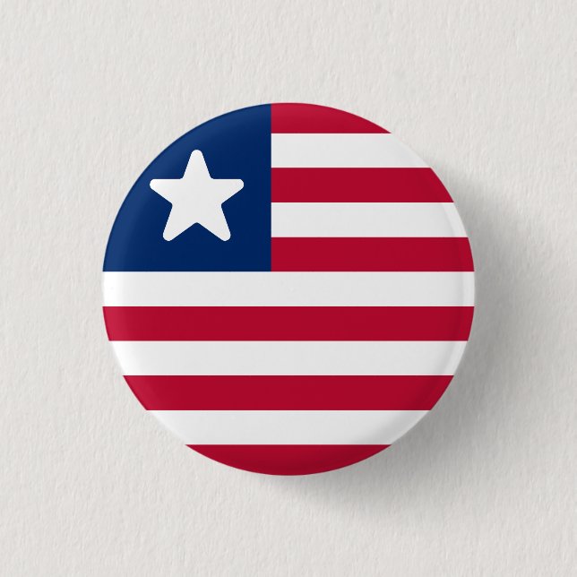 Liberias flagga knapp (Framsida)