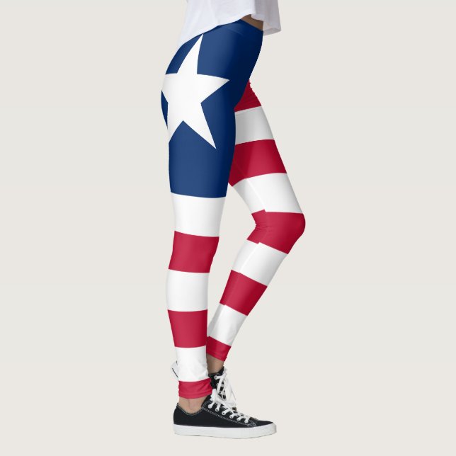 Liberias flagga leggings (Höger)