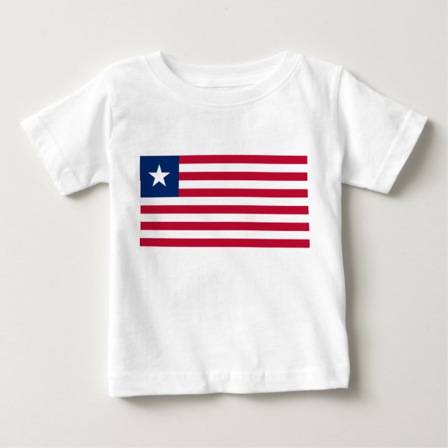 Liberias flagga (Liberia) T Shirt (Framsida)