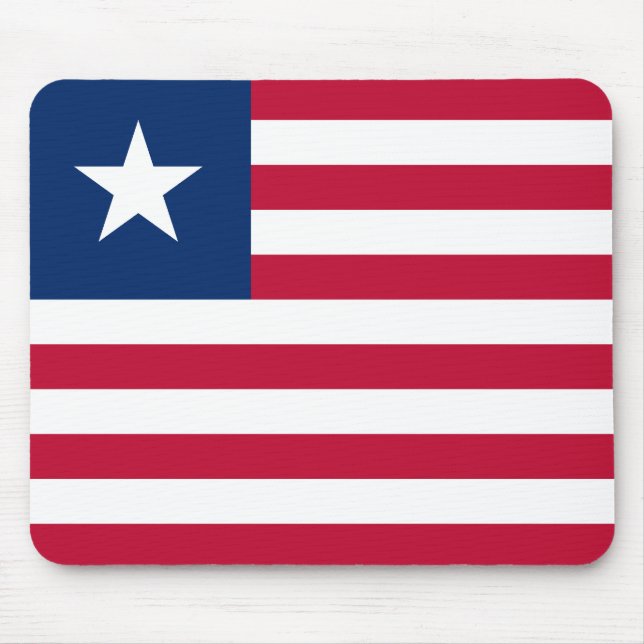 Liberias flagga musmatta (Framsidan)