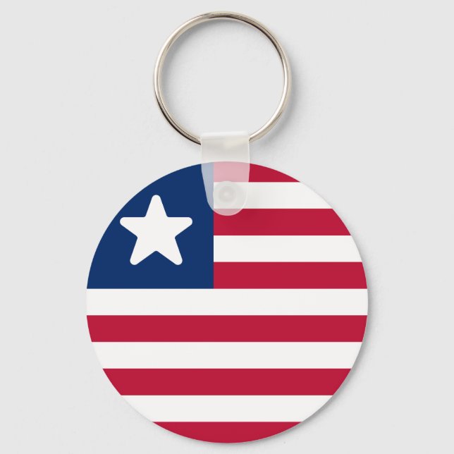 Liberias flagga nyckelring (Framsida)