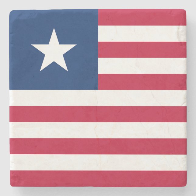 Liberias flagga stenunderlägg (Framsidan)