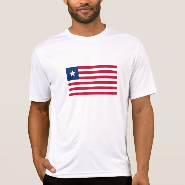 Liberias flagga t shirt (Framsida)
