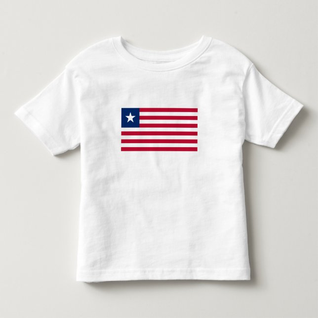 Liberias flagga t shirt (Framsida)
