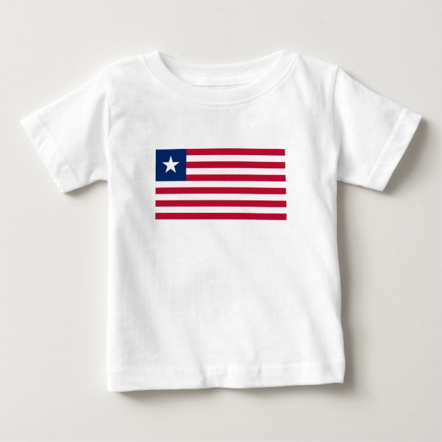 Liberias flagga t shirt (Framsida)