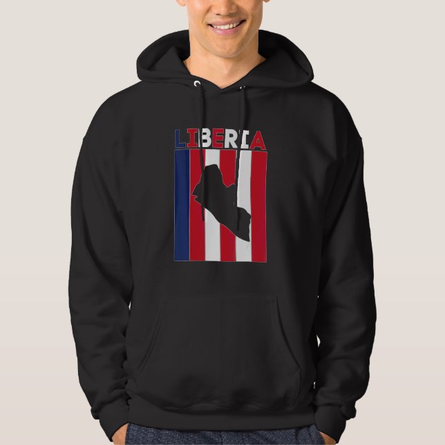 Liberias landsgränser hoodie (Framsida)