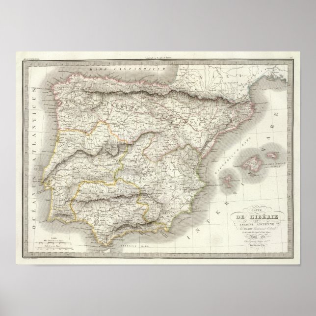 L'Iberie ou Espagne ancienne - Ancient Spain Poster (Framsidan)
