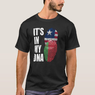 Liberisk och vitrysk blandning av DNA-arv, Flagga T Shirt