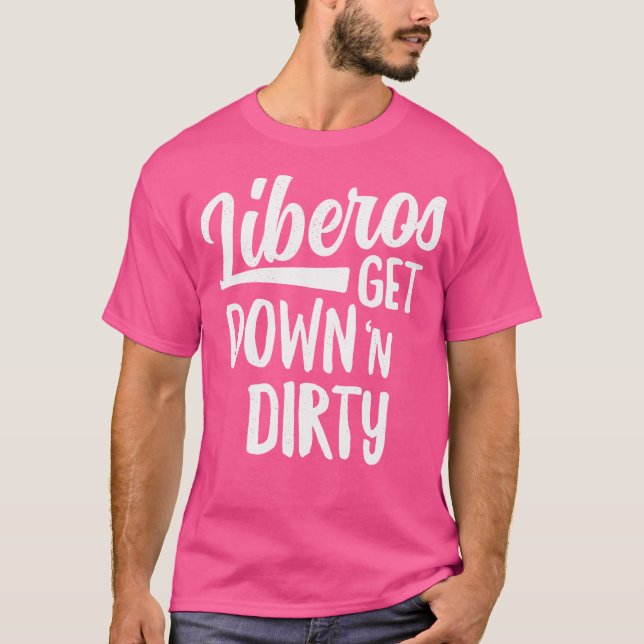 Liberos Ner N Dirty Volleyball Team Defence T Shirt (Framsida)