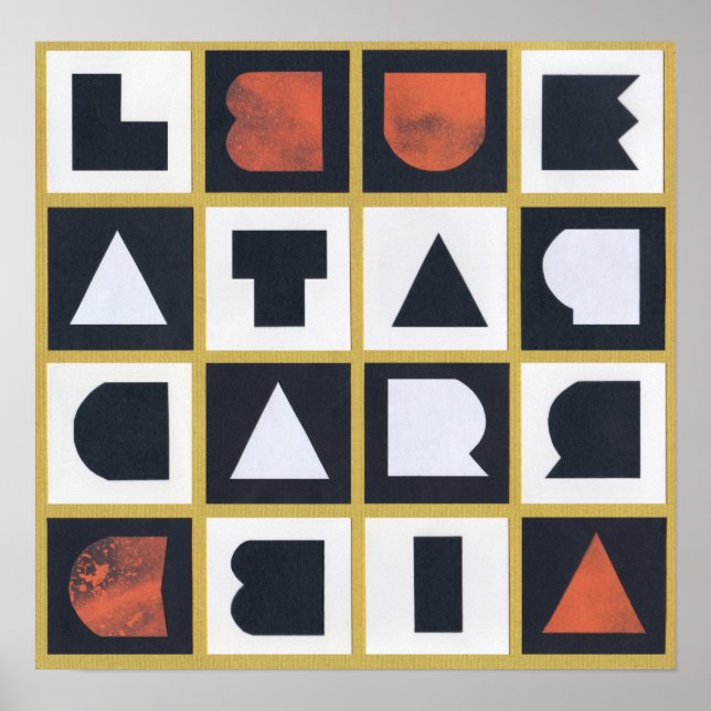 LIBERTAD PARA CUBA Magic Square Poster (Framsidan)