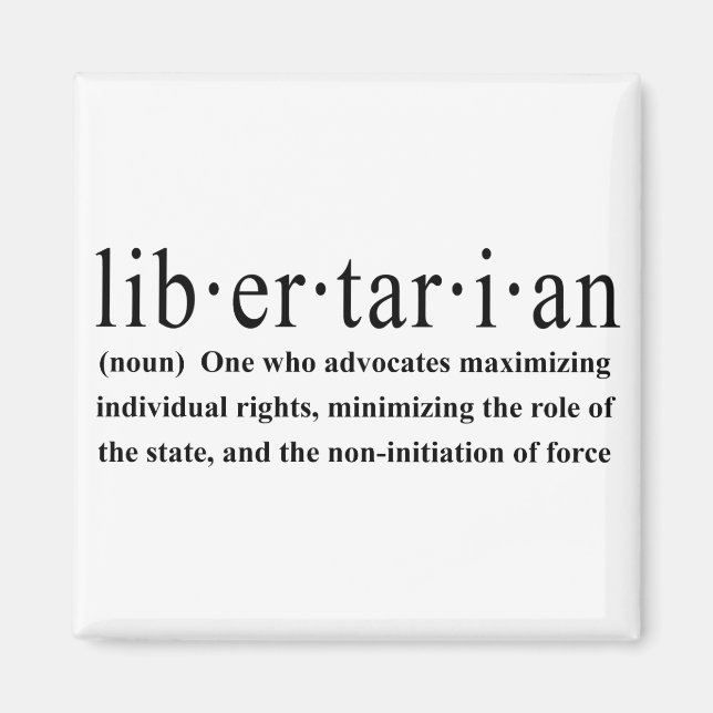 Libertarian Definition Magnet (Framsidan)