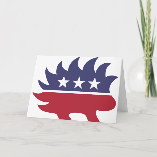 Libertarian Party Porcupine Symbol Kort (Framsida)