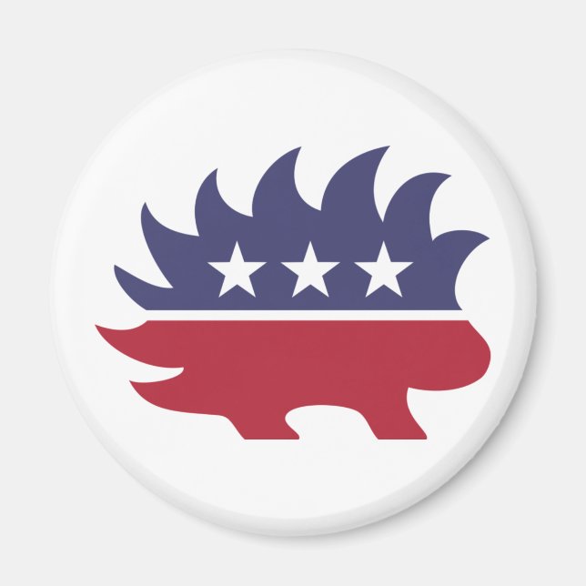 Libertarian Party Porcupine Symbol Magnet (Framsidan)