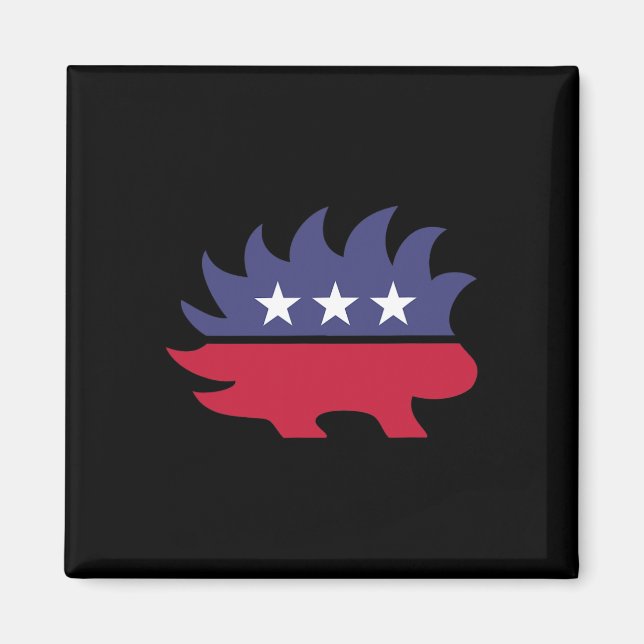 Libertarian Porcupine President Valection 2020 Fre Magnet (Framsidan)