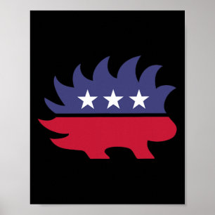 Libertarian Porcupine President Valection 2020 Fre Poster