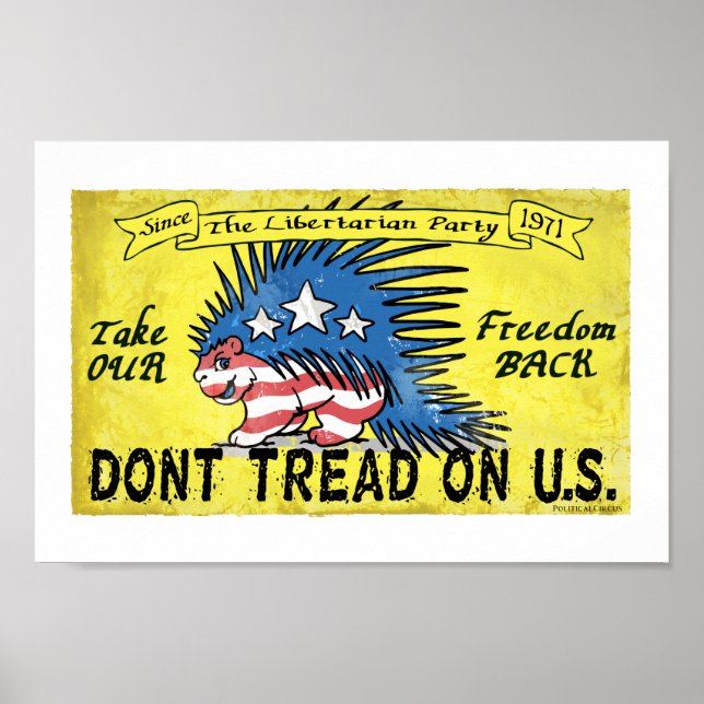 Libertarian Take Our Freedom Back Poster (Framsidan)