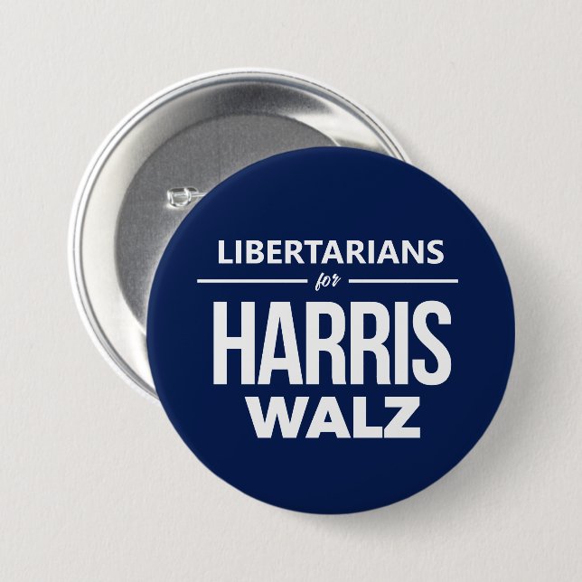 LIbertarians for Harris Walz Knapp (Framsida & baksida)