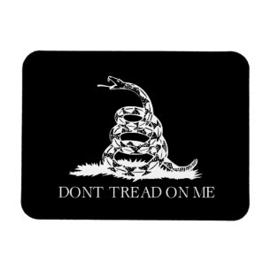 Libertarianska Gadsdenflaggan Trampa inte på mig S Magnet