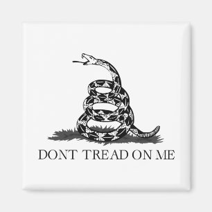 Libertarianska Gadsdenflaggan Trampa inte på mig S Magnet