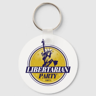 Libertarias politiska Party Logotyp Nyckelring