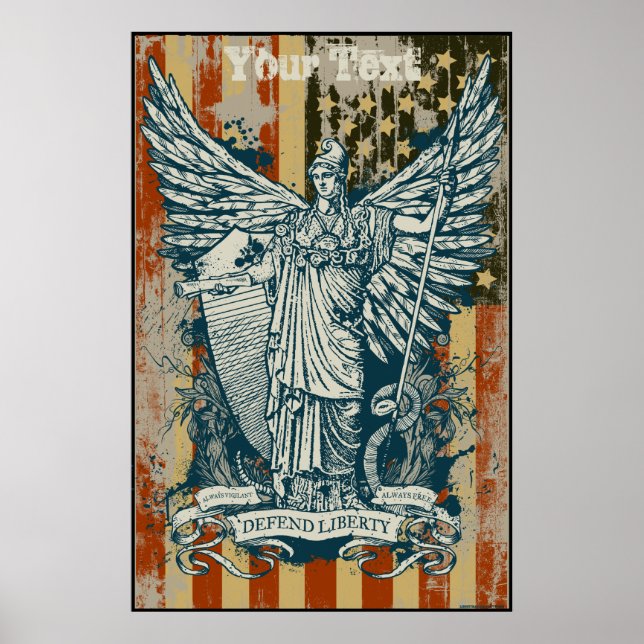 Libertas Goddess Liberty Poster (Framsidan)