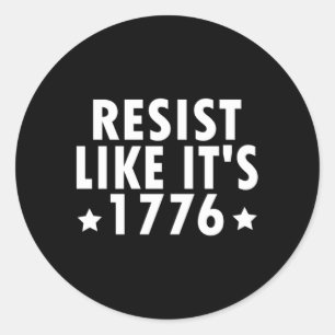 Libertasisk antityranni som 1776 pat runt klistermärke