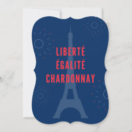 Liberté Égalité Chardonnay Funny Eiffel Torn Vin