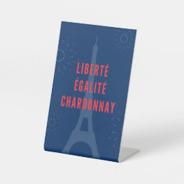 Liberté Égalité Chardonnay Funny Eiffel Torn Vin