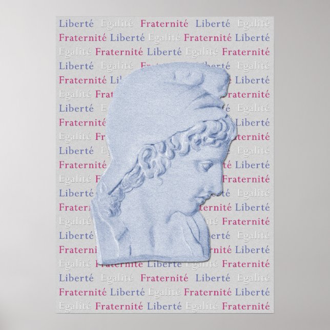 Liberté, Egalité, Fraternité Fransk Liberty Poster (Framsidan)