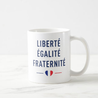 Liberté Égalité Fraternité Fransk Motto Mugg