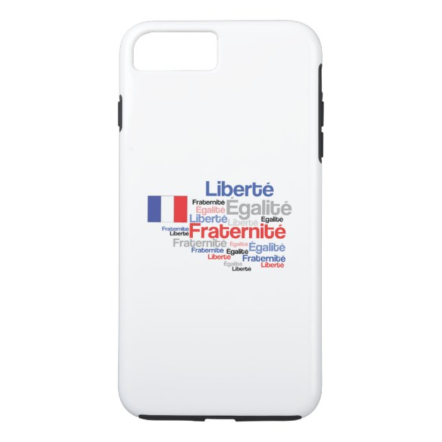 Liberté Égalité, Fraternité - fransk Mottoflagga Case-Mate iPhone Skal (Baksida)