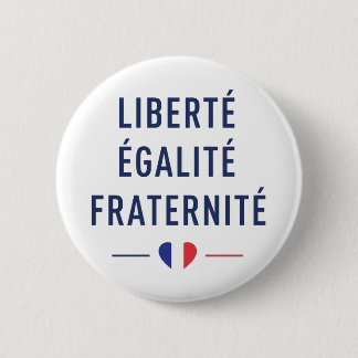 Liberté Égalité Fraternité Fransk Mottoknapp Knapp