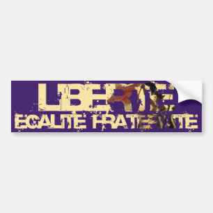 LIberte Egalite Fraternite! Fransk revolution! Bildekal