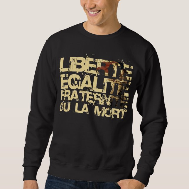 Liberte Egalite Fraternite: Fransk revolution Långärmad Tröja (Framsida)