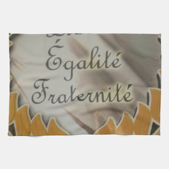 Liberté, Égalité, Fraternité Kökshandduk (Horisontell)