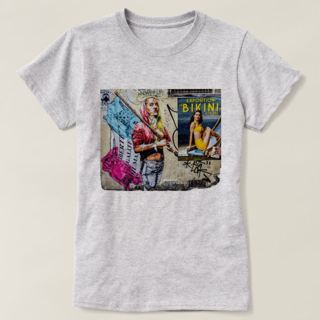 Liberté égalitéhumanité tee shirt (Design framsida)