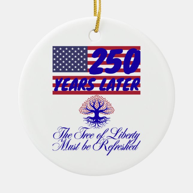 Libertets träds keramiska ornament (Framsidan)