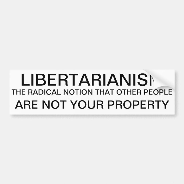 libertrianism bildekal (Framsidan)