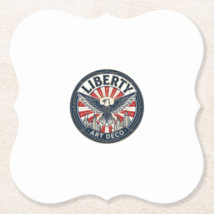 Liberty Adventure Patriotisk Patriotisk Pulp Bok C Underlägg Papper