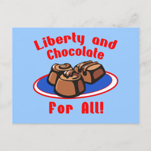Liberty and Chocolate for All Products Vykort