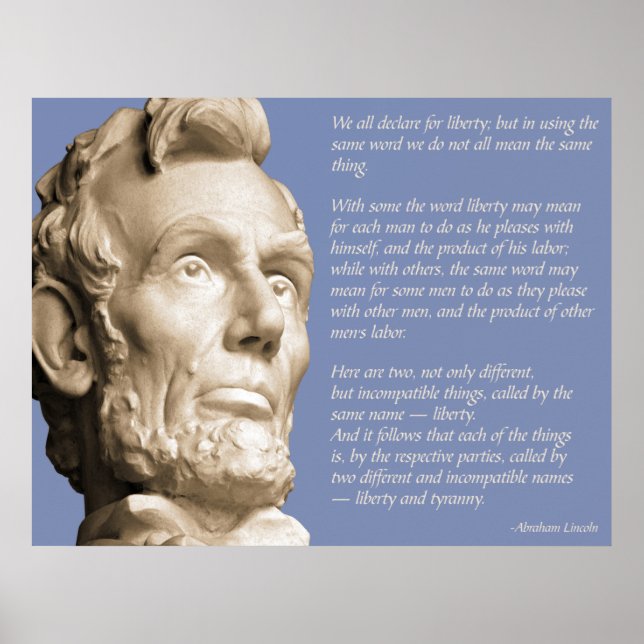 Liberty and Tyranny Quote Poster (Framsidan)