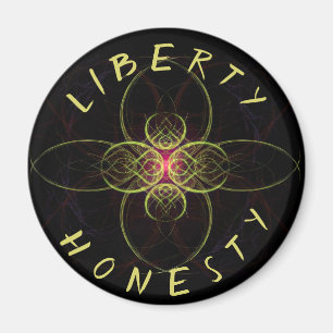 Liberty & Ärlighet Mystoppmedallion Magnet