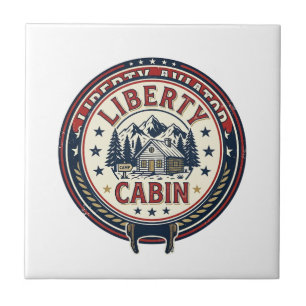 Liberty Aviator Patriotisk Patriotisk Aviation Vin Kakelplatta