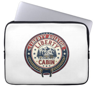 Liberty Aviator Patriotisk Patriotisk Aviation Vin Laptop Fodral